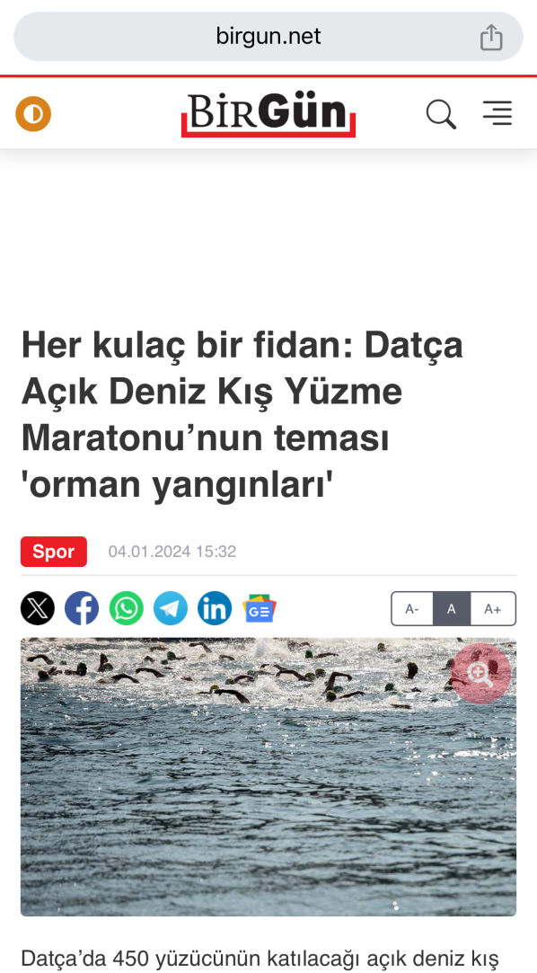 Datça Açık Deniz Kış Yüzme Maratonu Birgün Gazetesi